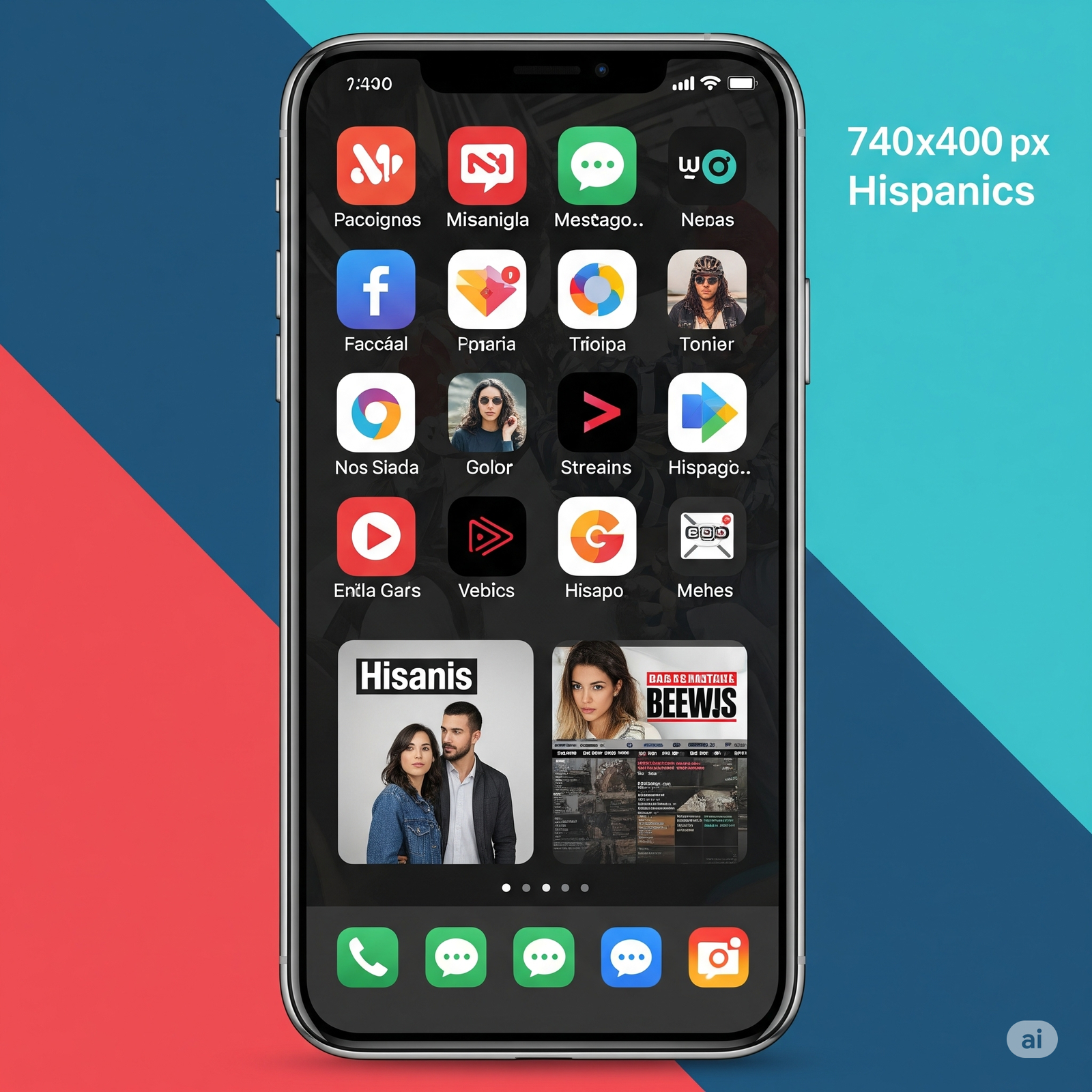 Diverse Hispanic users engaging with mobile phones, representing digital connectivity and unique mobile habits.